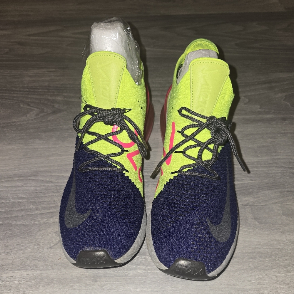 Nike Neon Yellow, Navy, And Pink Tennis Shoes